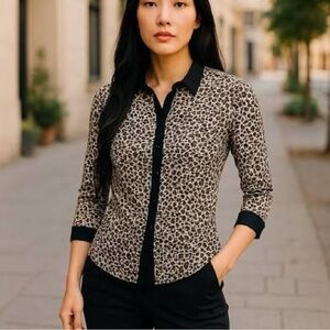 Anne Fontaine Pyla Semi Sheer Blouse